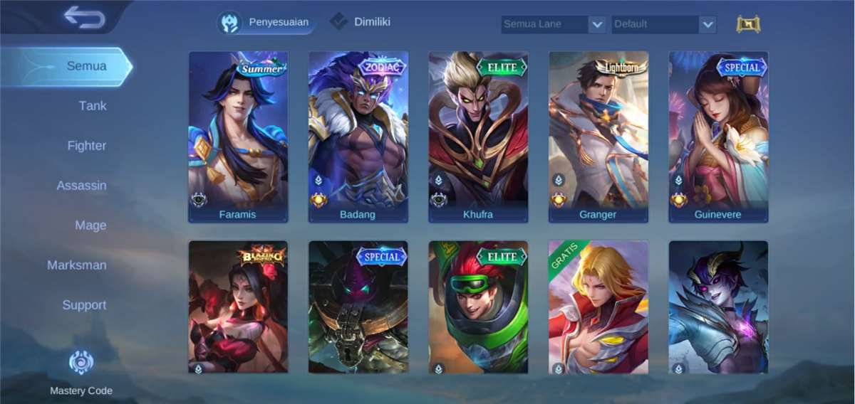 Akun Mobile Legend